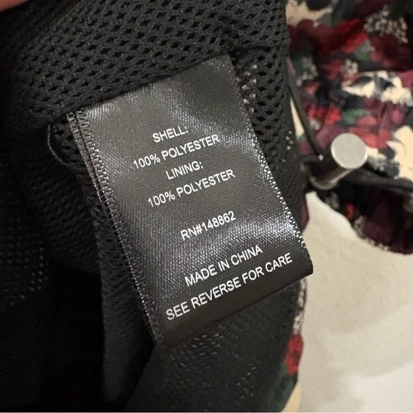 torrid Skull and Floral Rain Jacket - Picture 6 of 11